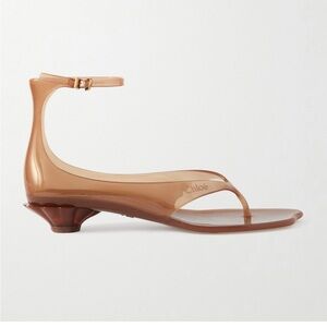 Chloé jelly sandal scalloped heel